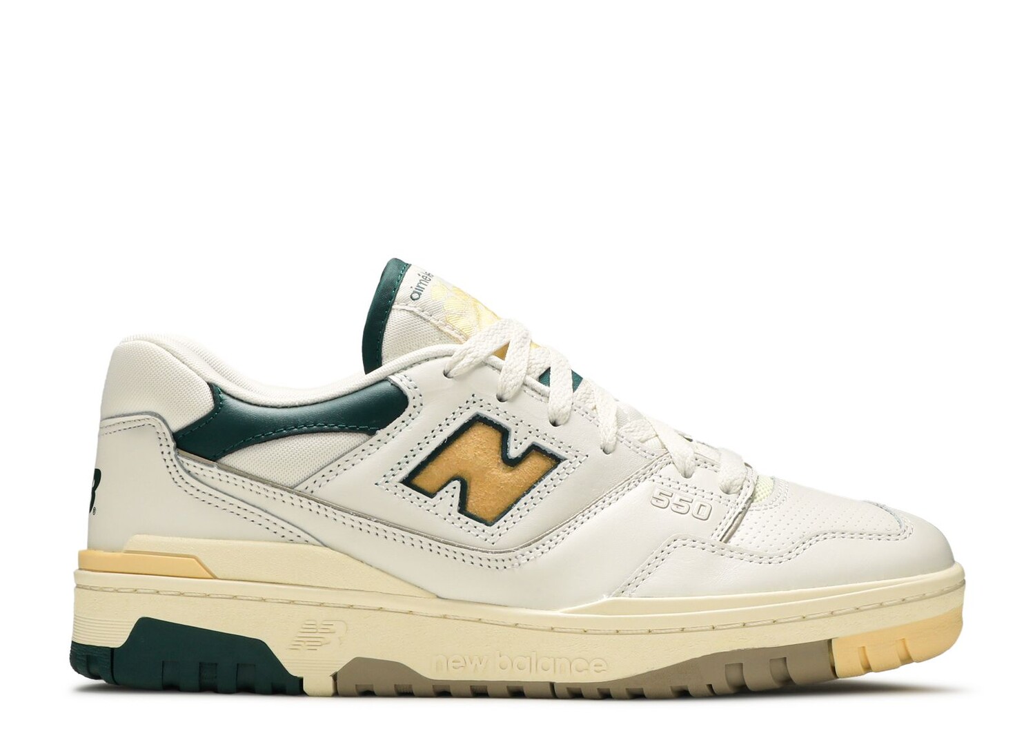 Кроссовки New Balance Aimé Leon Dore X 550 'Green Yellow', зеленый