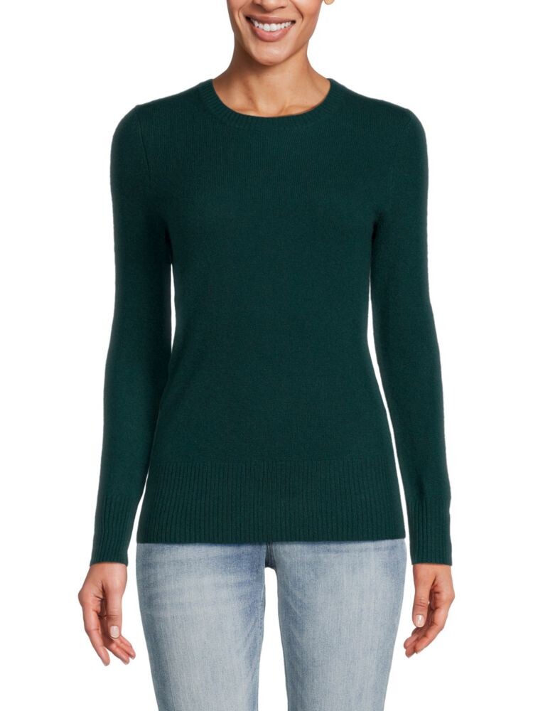 

Кашемировый свитер с круглым вырезом Saks Fifth Avenue, цвет Jade