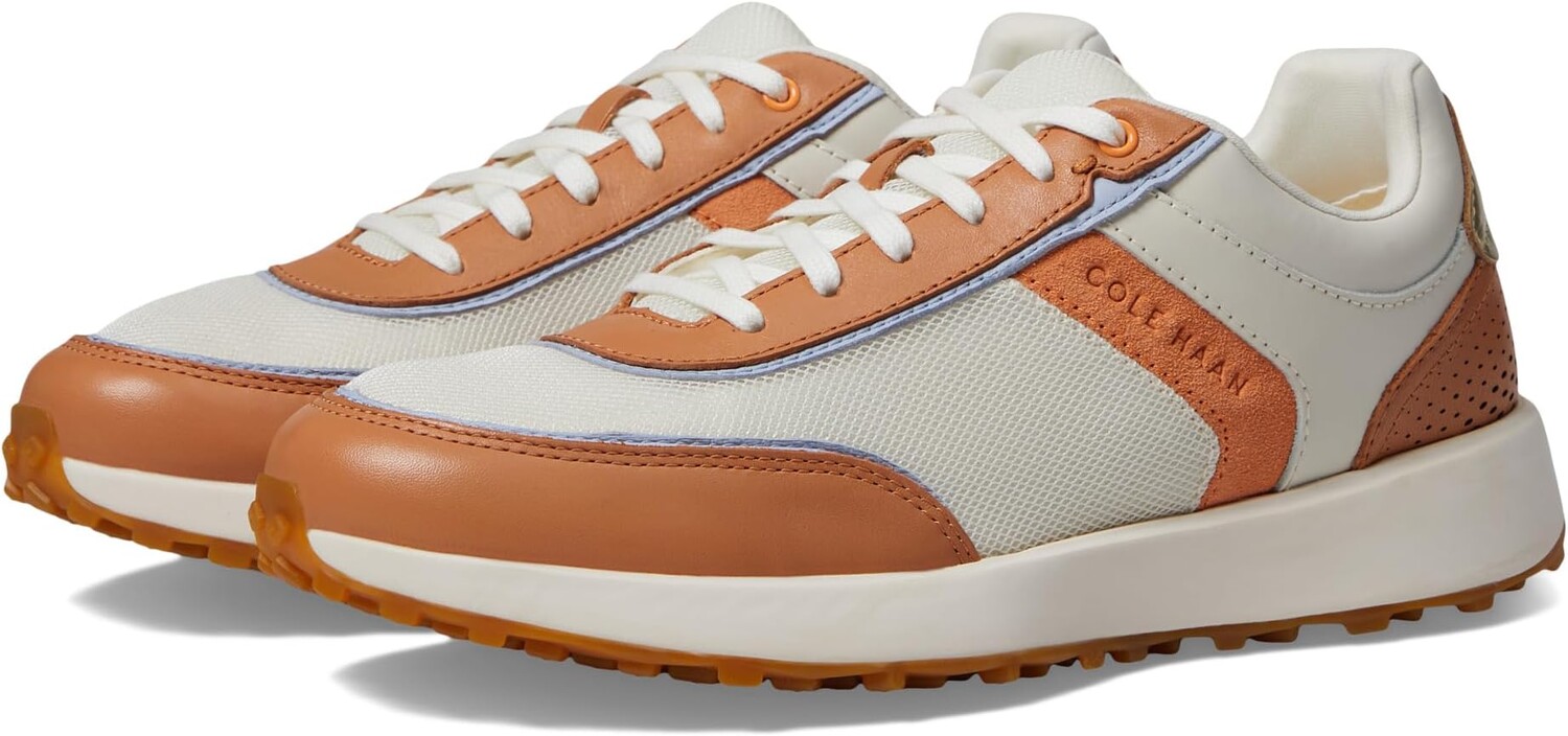 

Кроссовки Grandpro Wellsley Runner Cole Haan, цвет Ivory/Nylon Natural Tan/Tangerine Suede