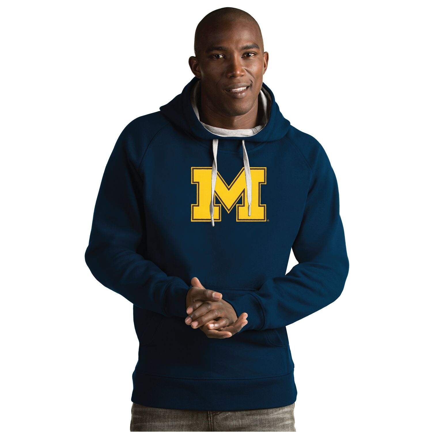 

Мужская толстовка Michigan Wolverines Victory Antigua