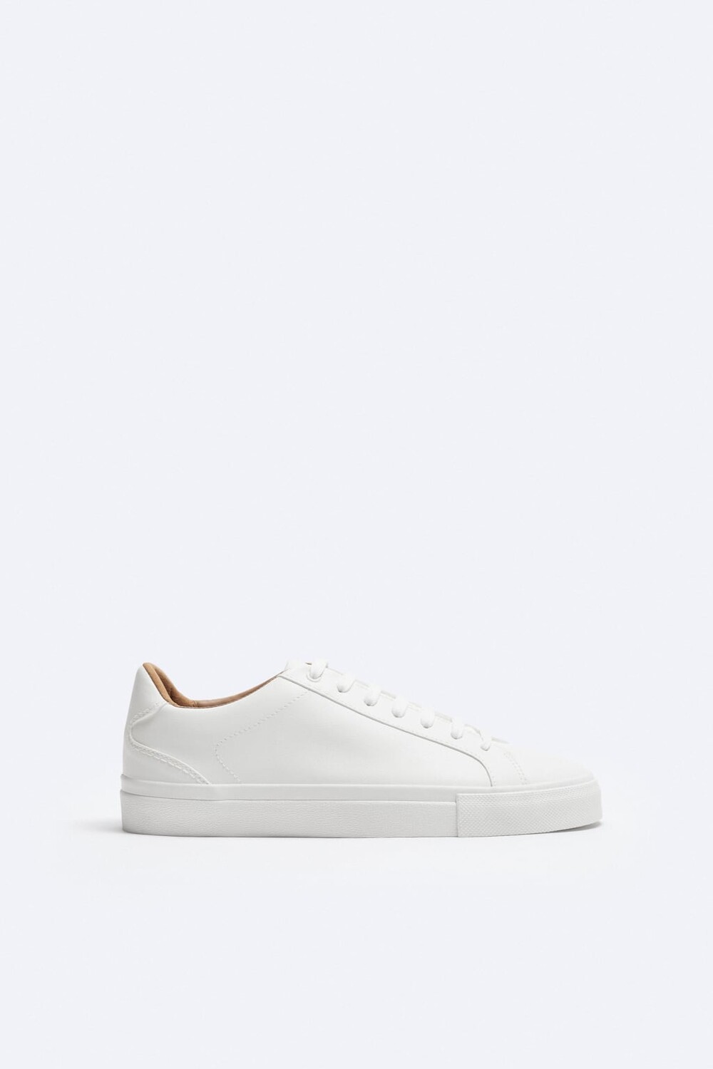 

Минимальные кроссовки на шнуровке ZARA, белый