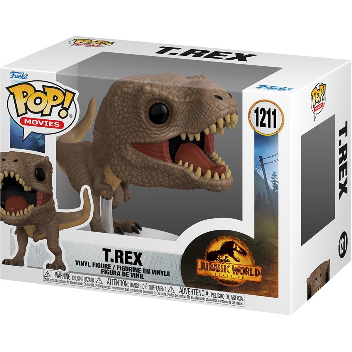 Фанко Поп! Виниловая фигурка - T.Rex - Jurassic World Dominion #1211 Funko фигурка funko pop movies jurassic world dominion – dr ian malcolm 9 5 см