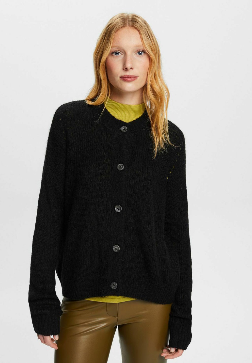 Кардиган ESPRIT SWEATERS CARDIGAN, цвет black