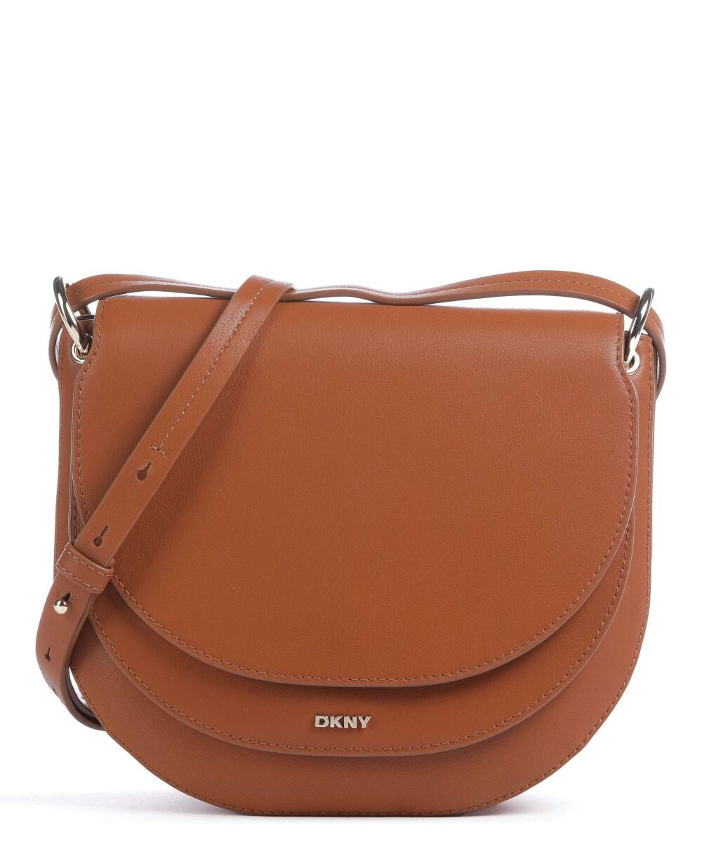 

Сумка через плечо Milano из мелкозернистой яловой кожи. Dkny, коричневый