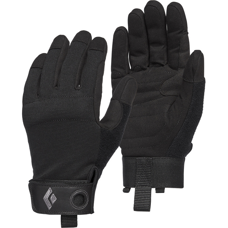 Мужские перчатки для скалолазания Crag Gloves Black Diamond, черный система страховки camp via ferrata kinetic