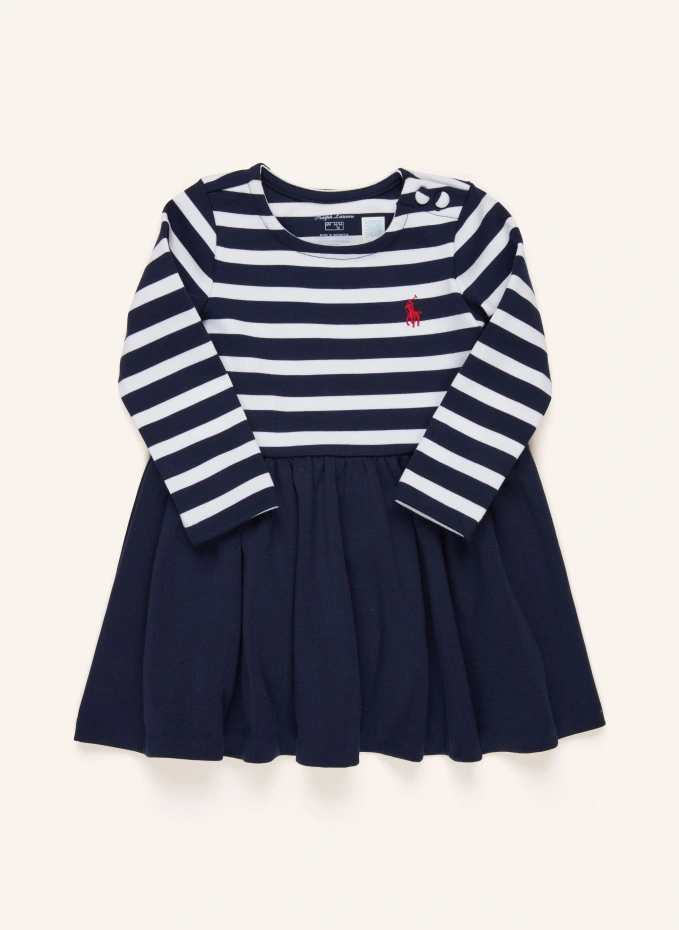

Комплект: трикотажное платье и шорты Polo Ralph Lauren, синий