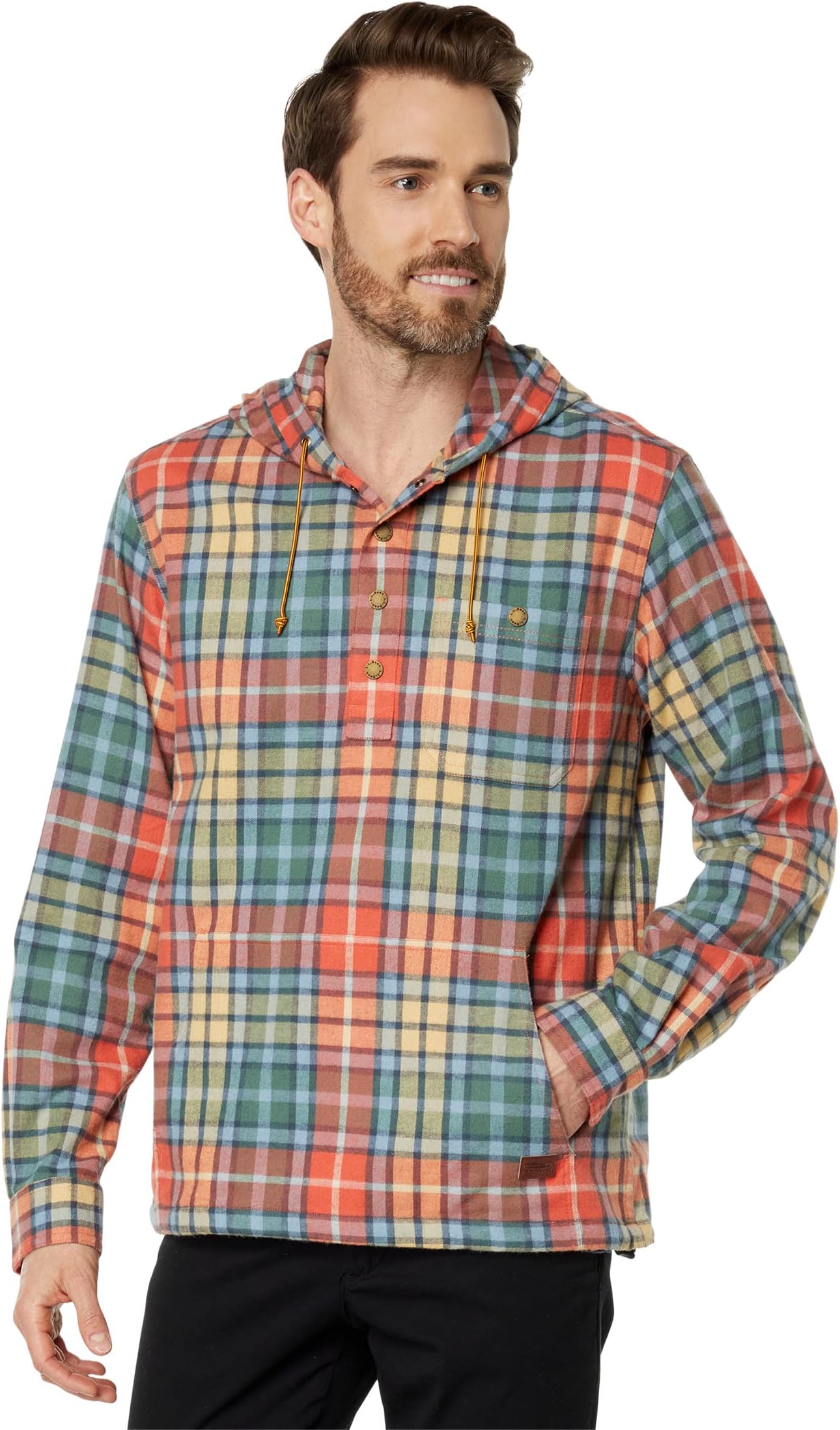 Толстовка Scotch Flannel Anorak Traditional Fit L.L.Bean, цвет Washed Buchanan