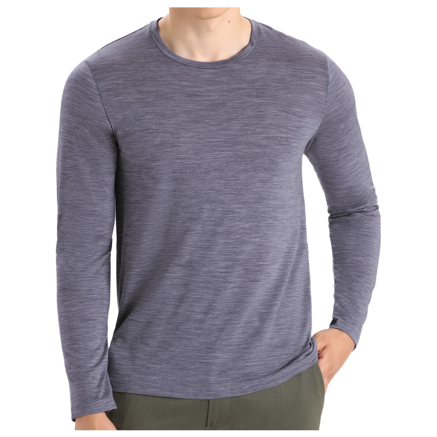 

Рубашка из мериноса Icebreaker Sphere II L/S Tee, цвет Navy Heather
