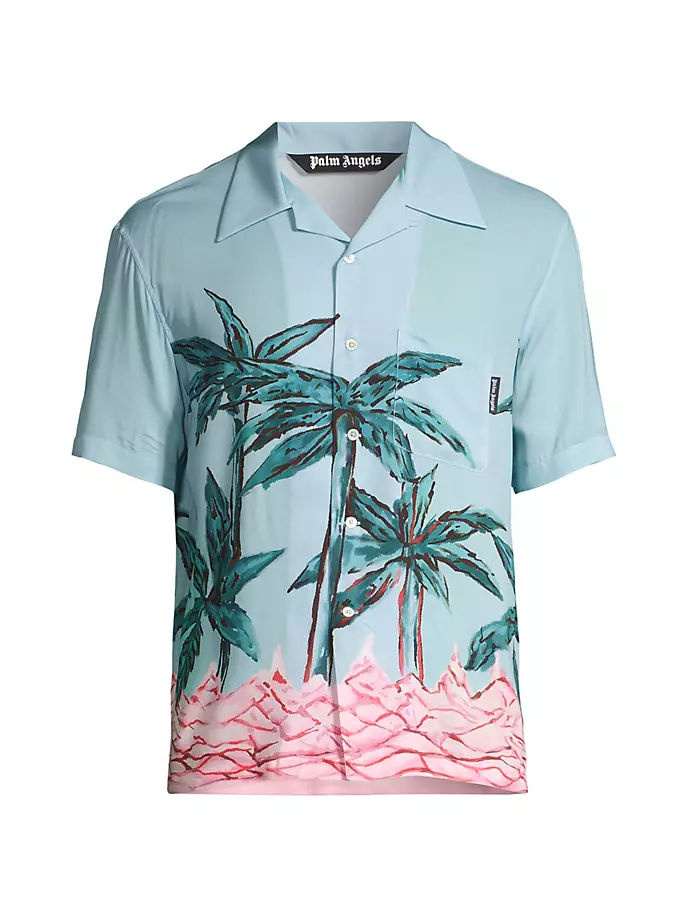 

Рубашка для боулинга Palms Row Palm Angels, синий