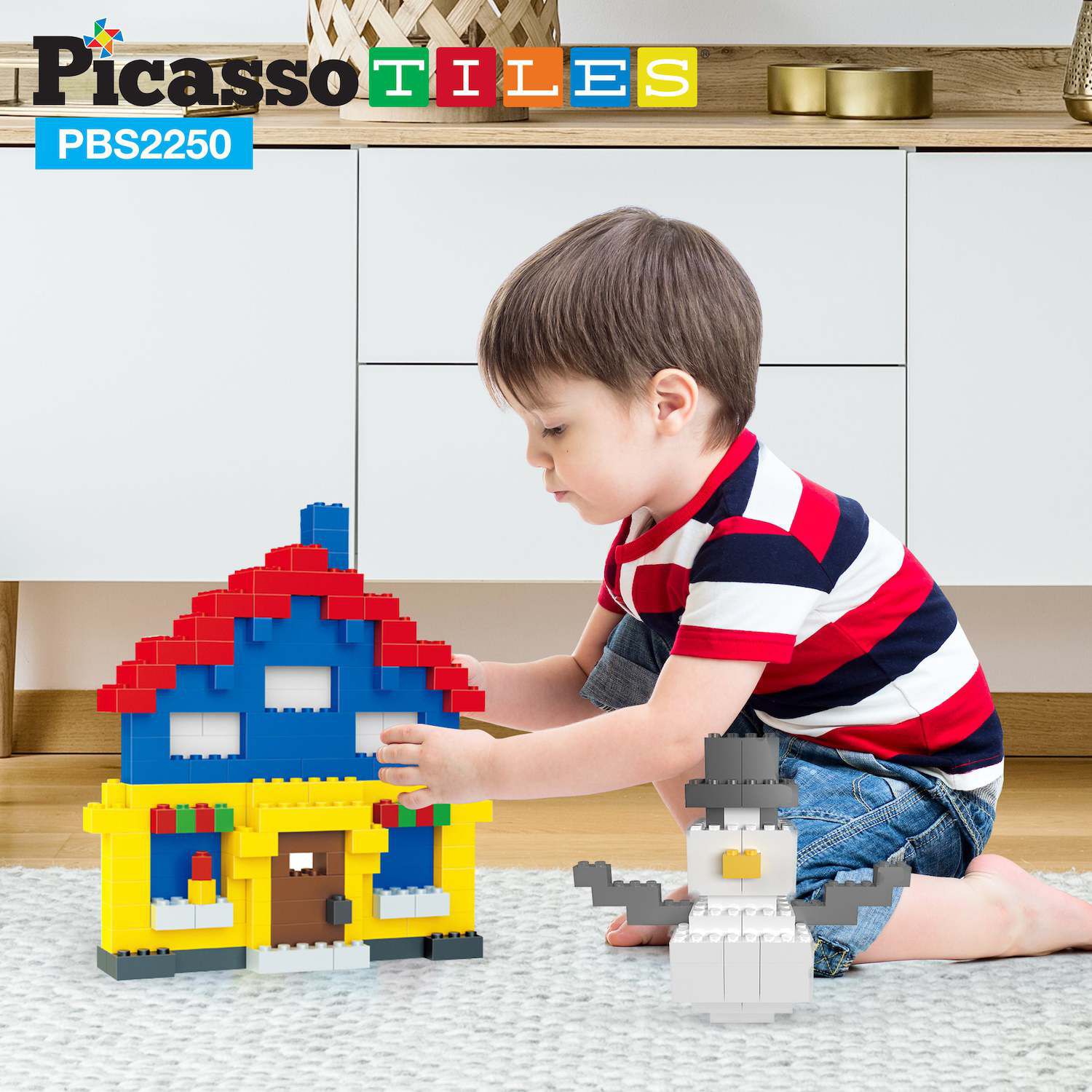 Picasso Tiles 2250 шт. Кирпичные строительные блоки Picassotiles