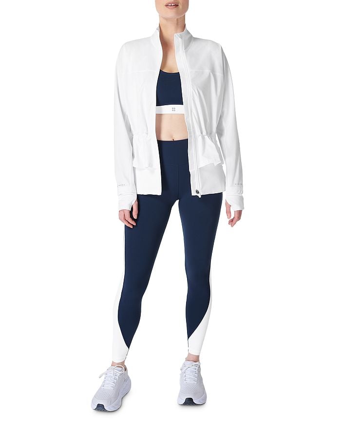 

Беговая куртка с баской Fast Lane Sweaty Betty, Черный