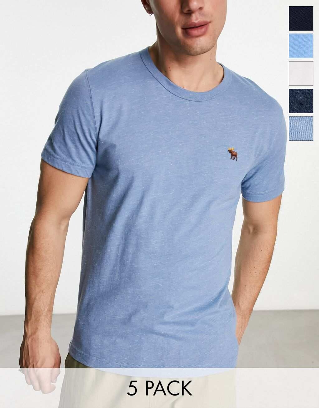 

Набор из 5 футболок с логотипом Abercrombie & Fitch