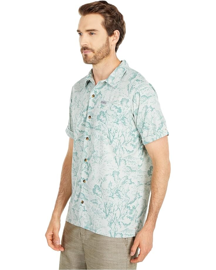 

Рубашка Columbia Outdoor Elements Short Sleeve Print Shirt, цвет Pixel Wild Trees Print