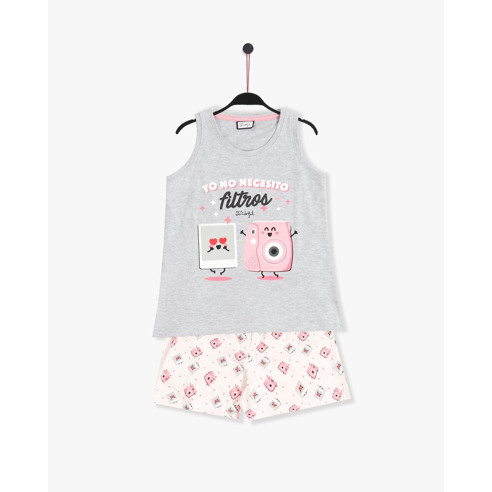 

Пижама Mr Wonderful I Do Not Need Sleeveless, серый
