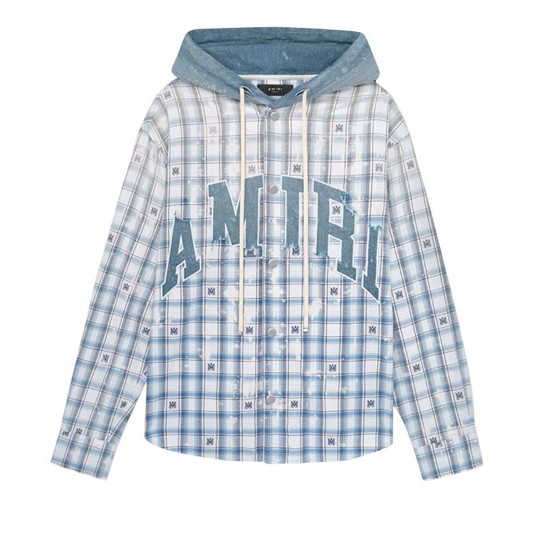 

Рубашка Amiri Hooded Overshirt, цвет Cerulean