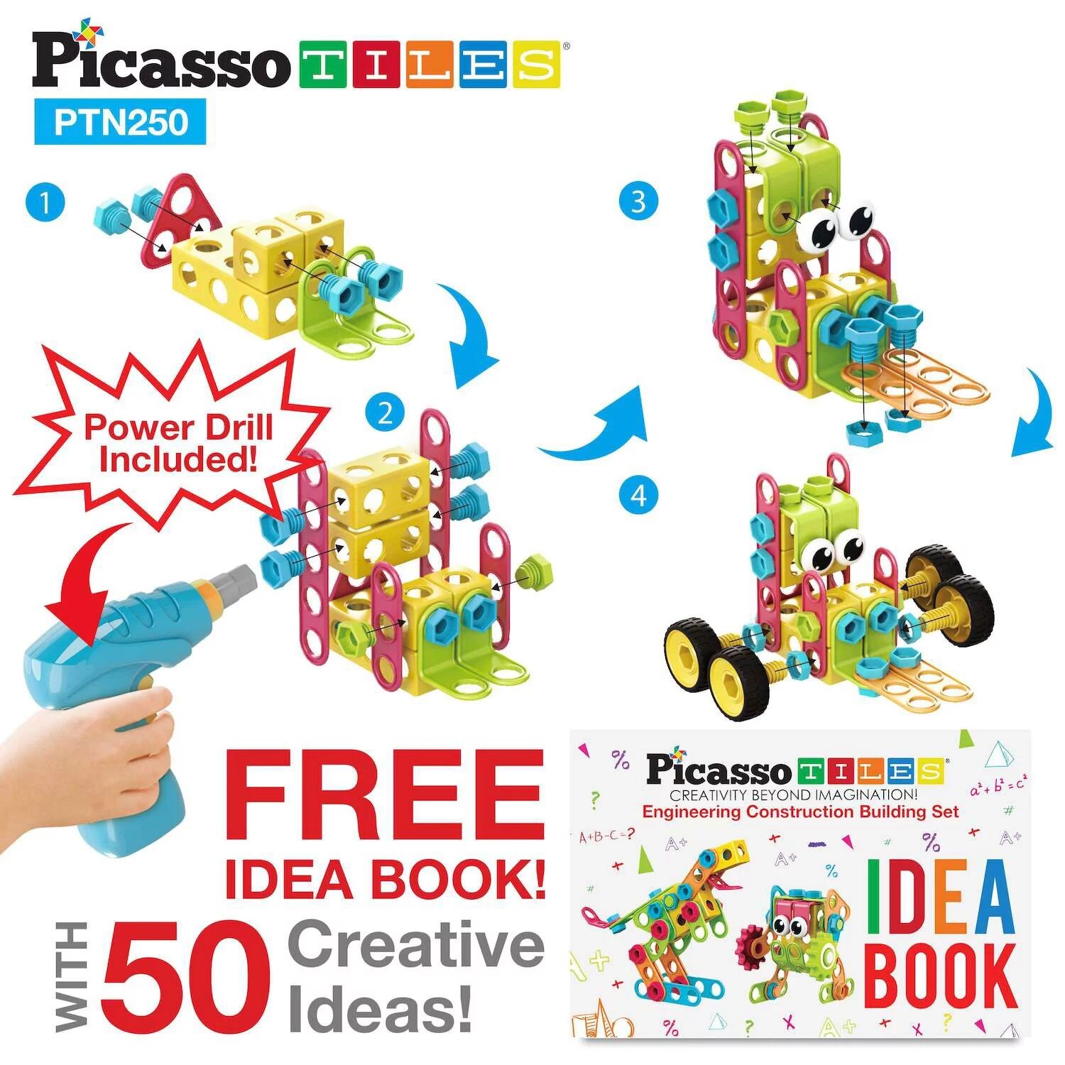 

Детский конструкторский комплект из 250 предметов Picassotiles