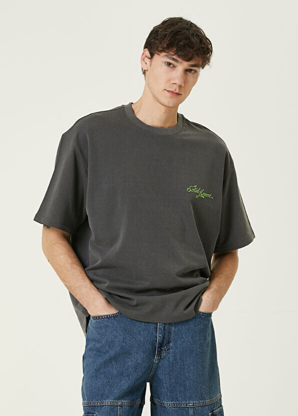 

Футболка с логотипом Solid Homme, серый