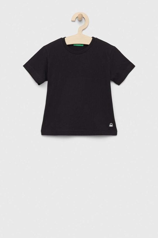 

Хлопковая футболка для детей United Colors of Benetton, черный