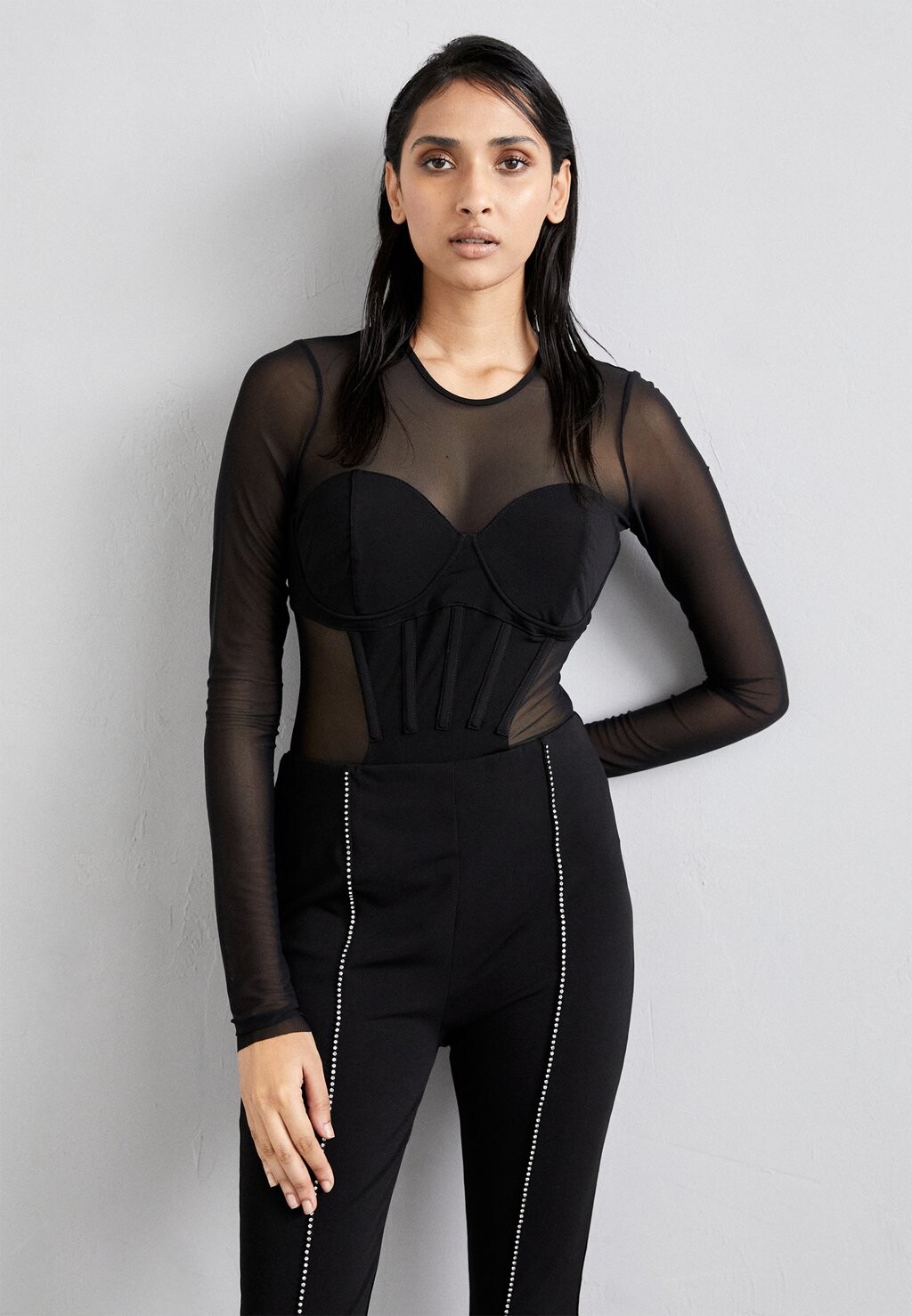 

Футболка с длинным рукавом KYLA BODYSUIT Cinq à Sept, черный