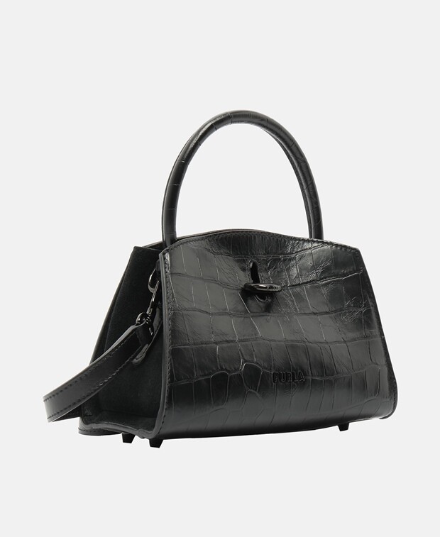 

Кожаная сумка-тоут Furla, черный