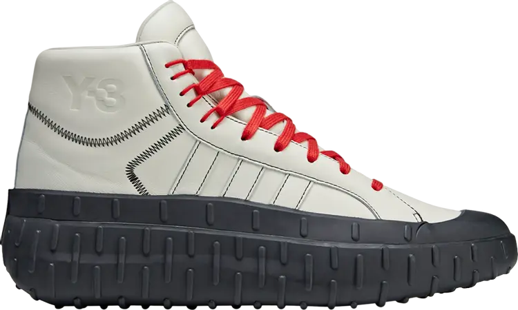 

Кроссовки Y-3 GR.1P High 'Off White Lush Red', кремовый