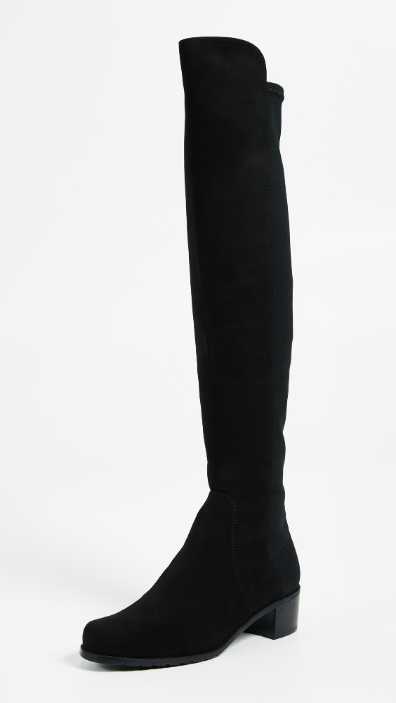 

Ботинки Stuart Weitzman Reserve Stretch Suede, черный