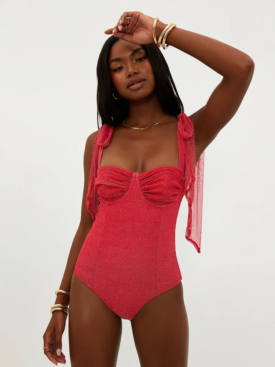 

Dede One Piece купальник Beach Riot, красный