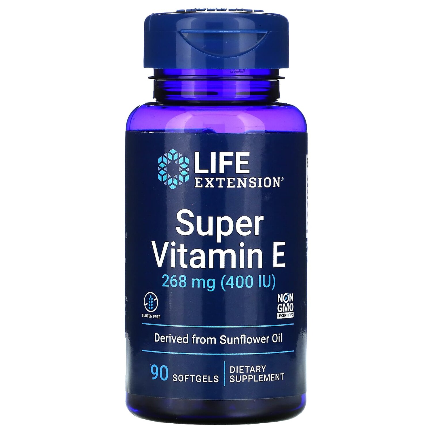 

Супервитамин E, 268 мг (400 МЕ), 90 капсул, Life Extension