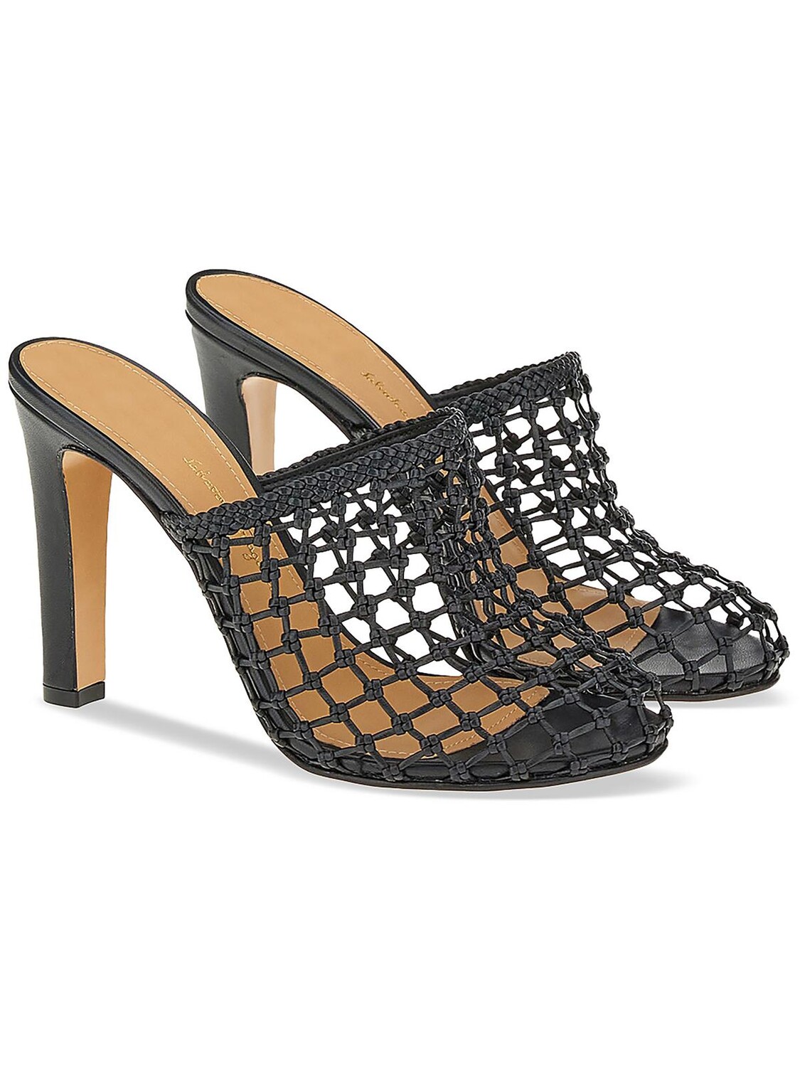 

EllasX5 Женские кожаные туфли без шнуровки на каблуке Salvatore Ferragamo, черный