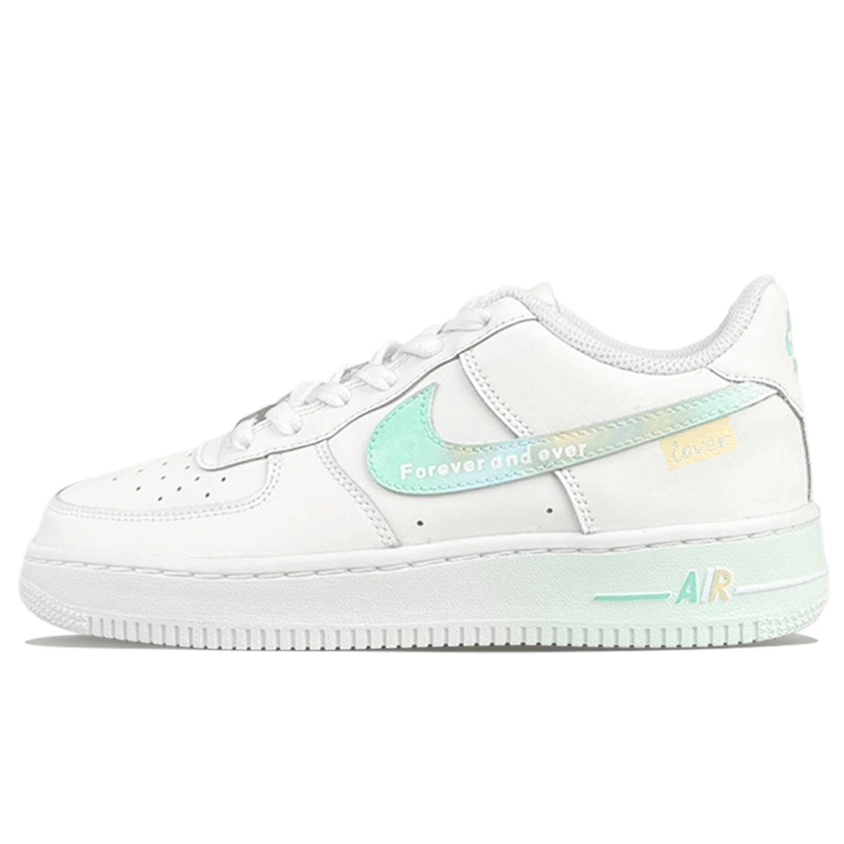 

Кроссовки Nike Air Force 1 Skateboarding Shoes Women's Low-top White/Green, зеленый