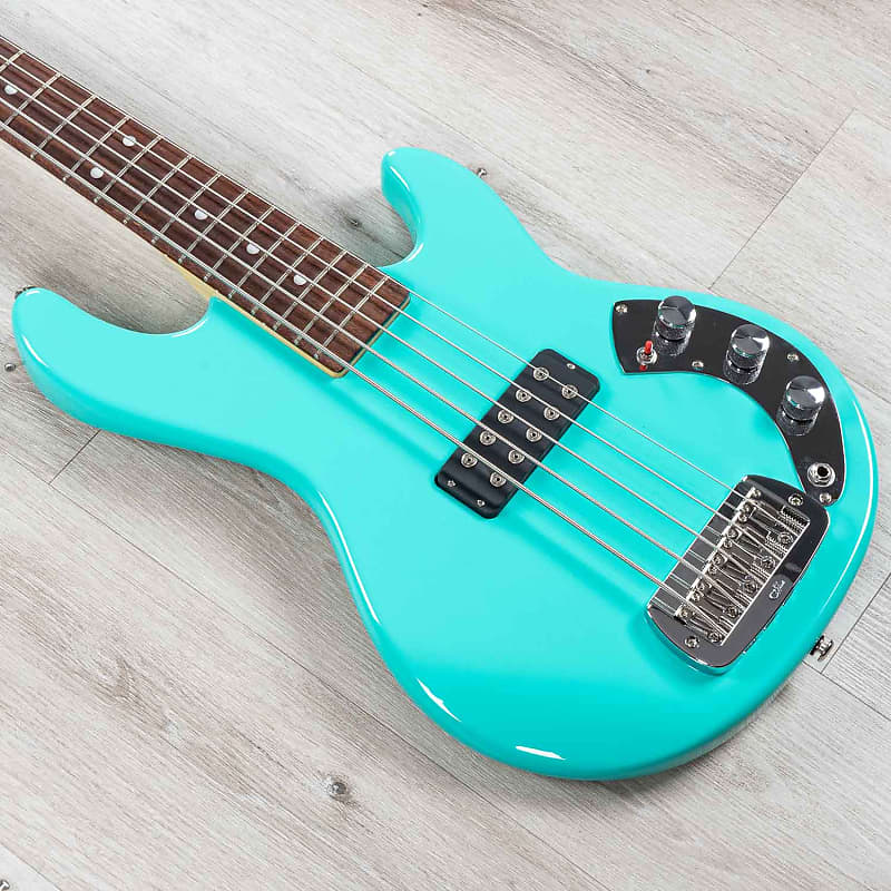 Басс гитара G&L CLF Research L-1000 Series 750 5-String Bass, Caribbean Rosewood, Turquoise