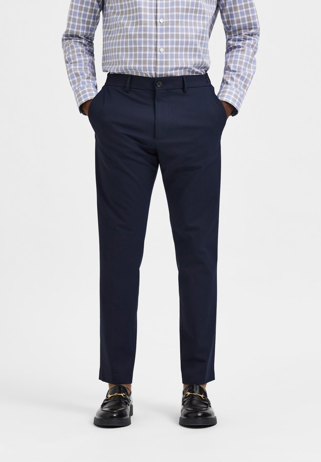 

Брюки SLHSLIM DAVE Selected Homme, темно-синий