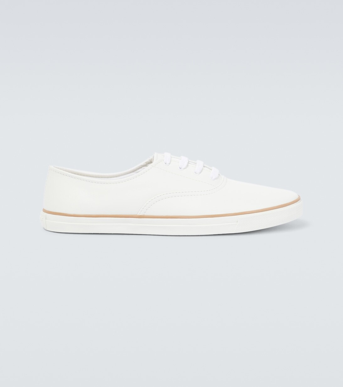 

Кеды Feliz из кожи с низким берцем Saint Laurent, белый