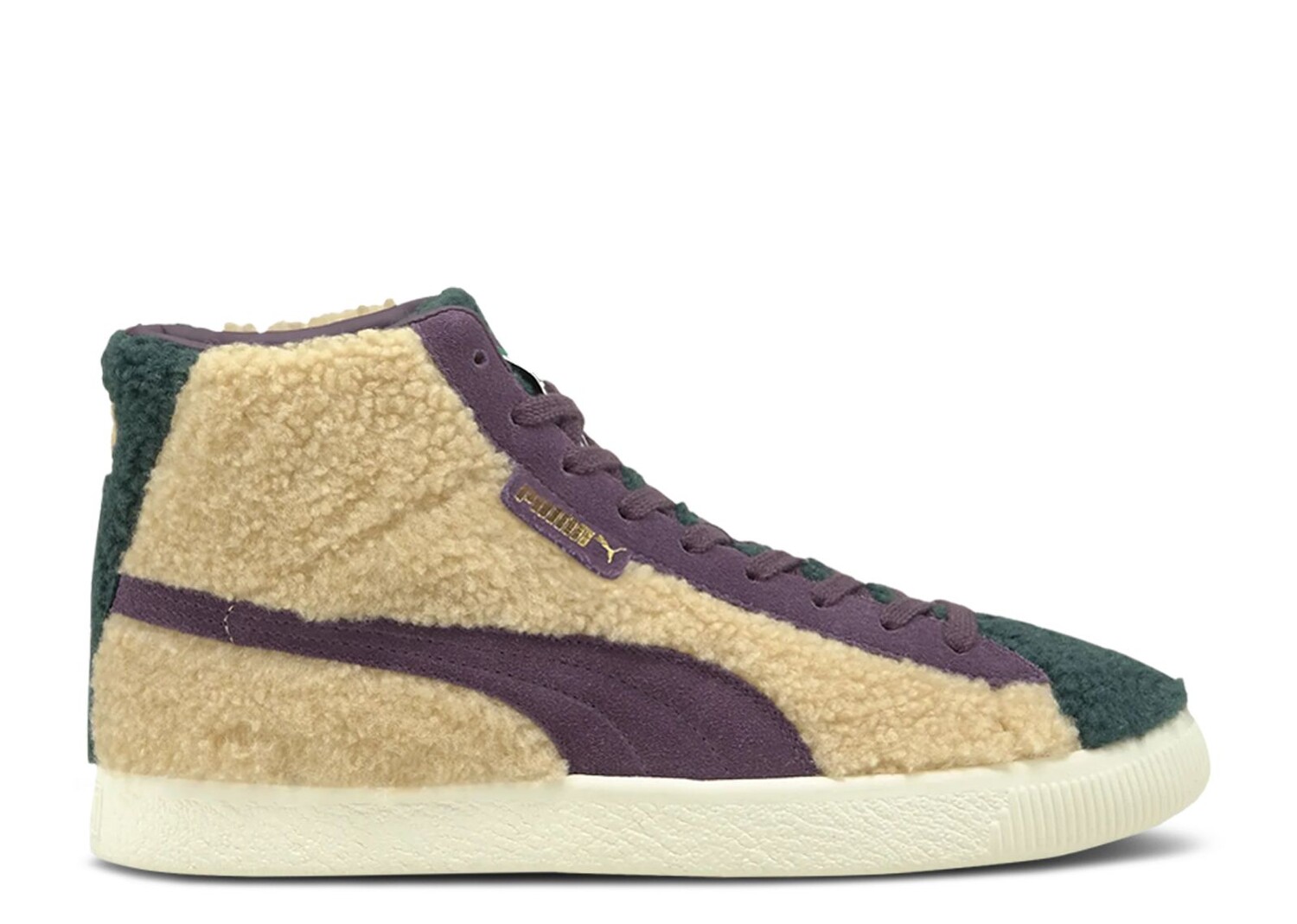 Кроссовки Puma Basket Mid Vintage 'Sherpa', кремовый