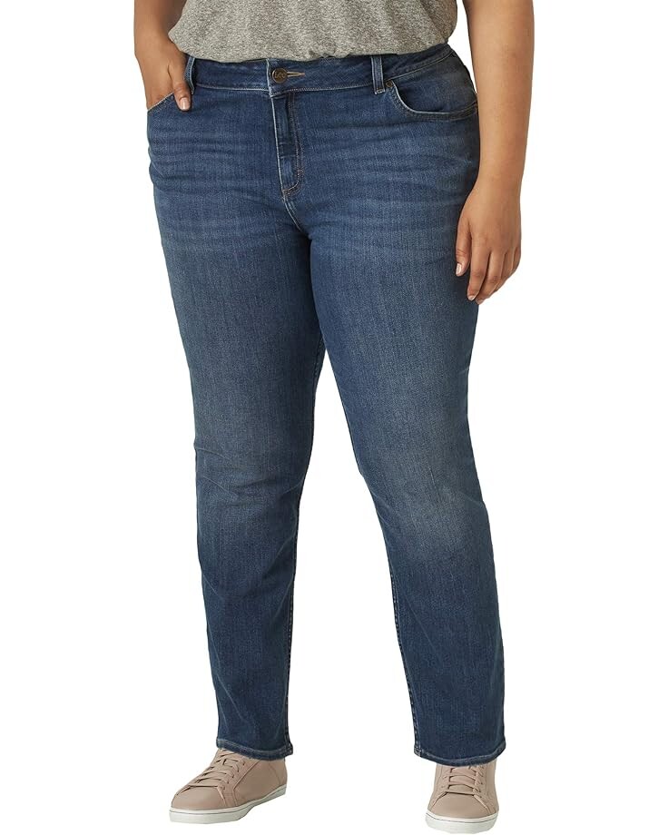 

Джинсы Lee Regular Fit Straight Leg Jeans (Plus), цвет Seattle