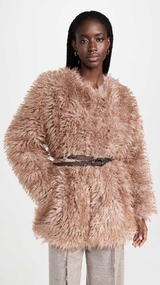

Куртка Sea Fifi Faux Fur, кэмел