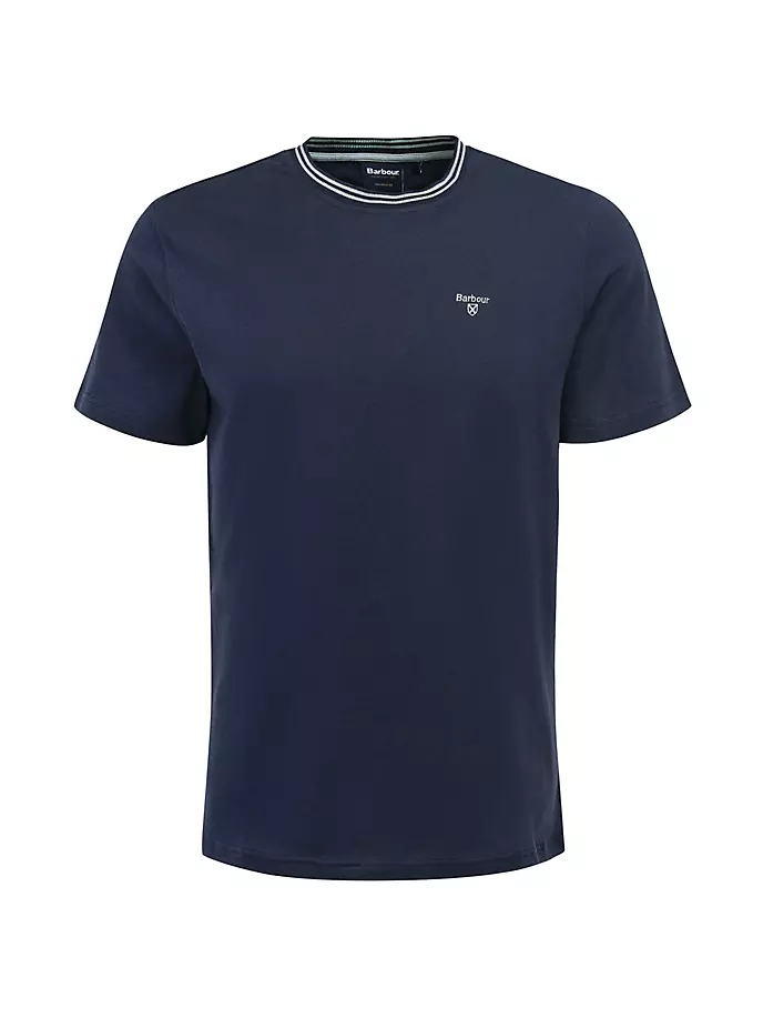 

Футболка с воротником-стойкой Austwick Barbour, темно-синий