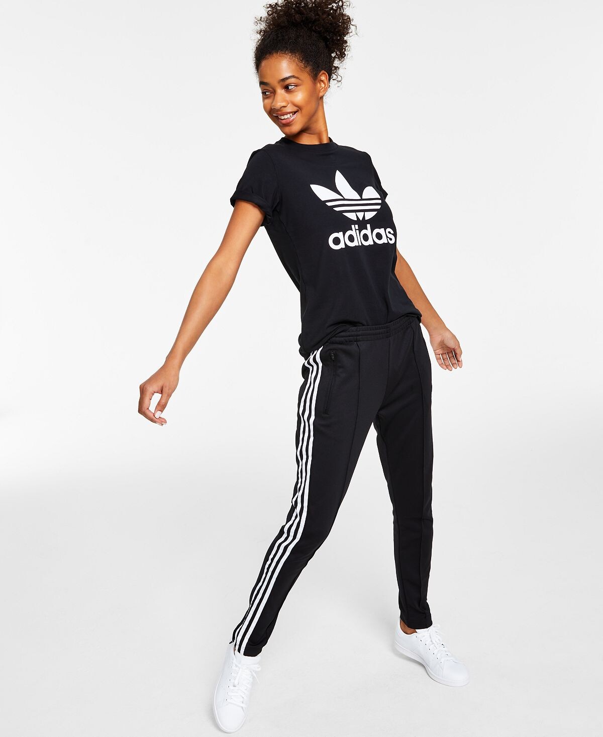 

Женские спортивные брюки в полный рост Superstar PrimeBlue adidas