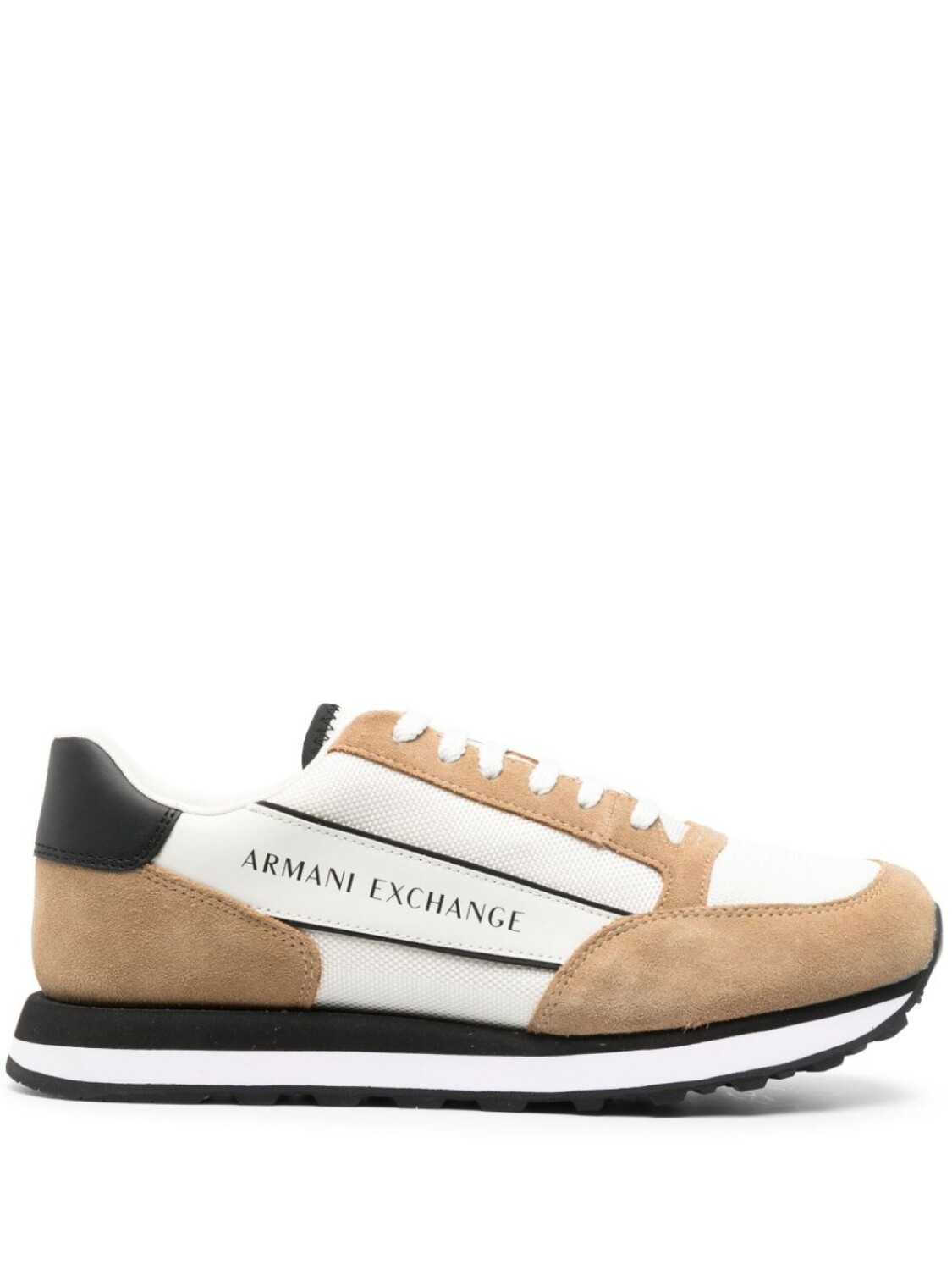 

Armani Exchange кроссовки с логотипом и вставками, нейтральный цвет, Коричневый, Armani Exchange кроссовки с логотипом и вставками, нейтральный цвет