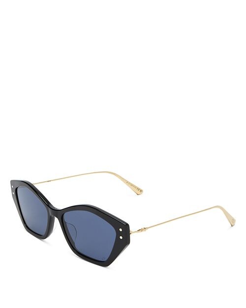 

Солнцезащитные очки MissDior S1U с геометрическим узором, 56 мм DIOR, цвет Black