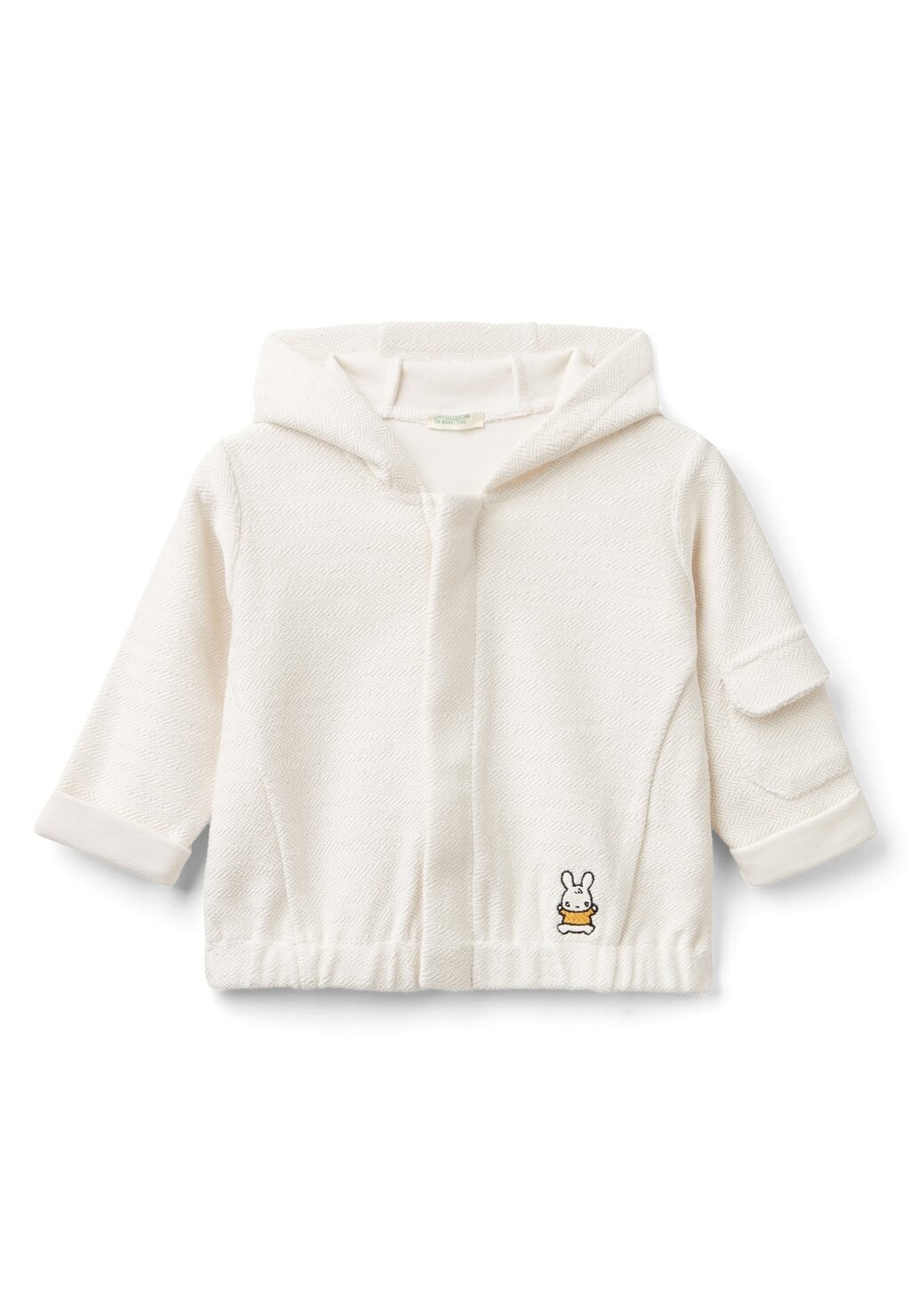 

Кардиган HOODIE United Colors of Benetton, цвет white