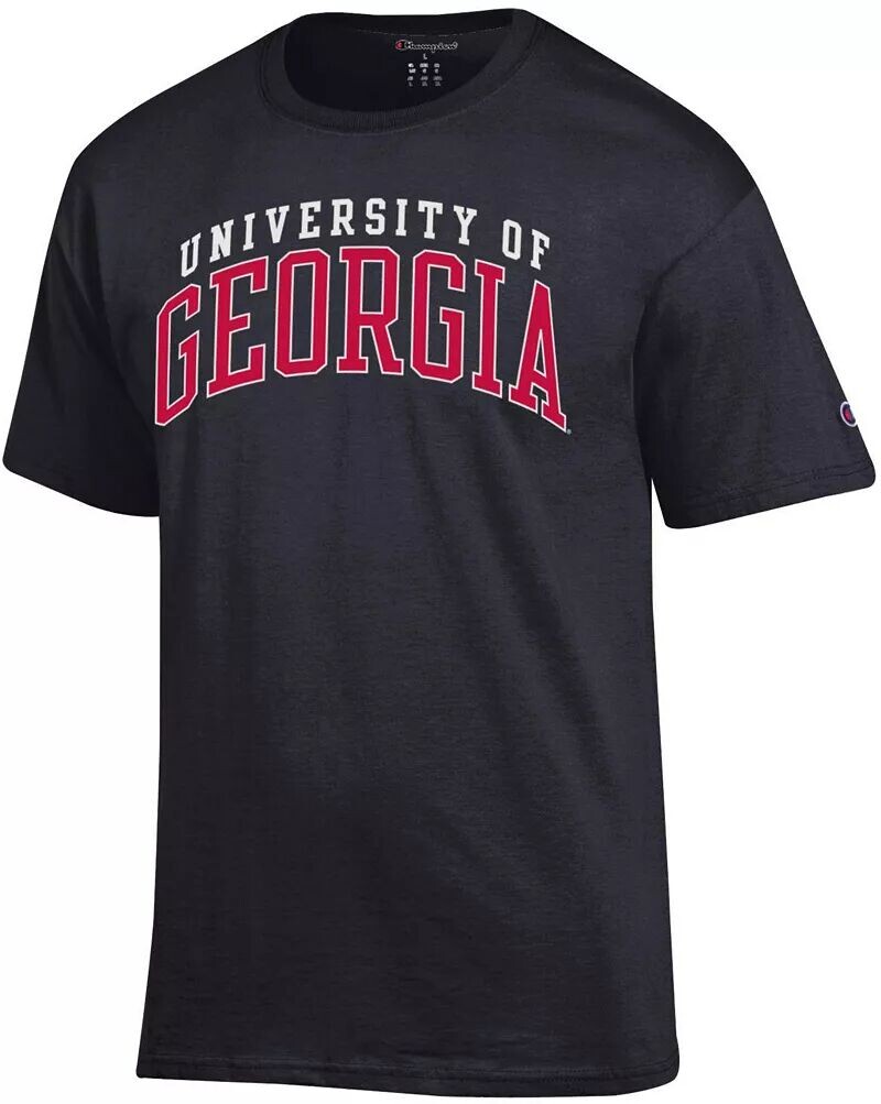

Мужская черная футболка Champion Georgia Bulldogs