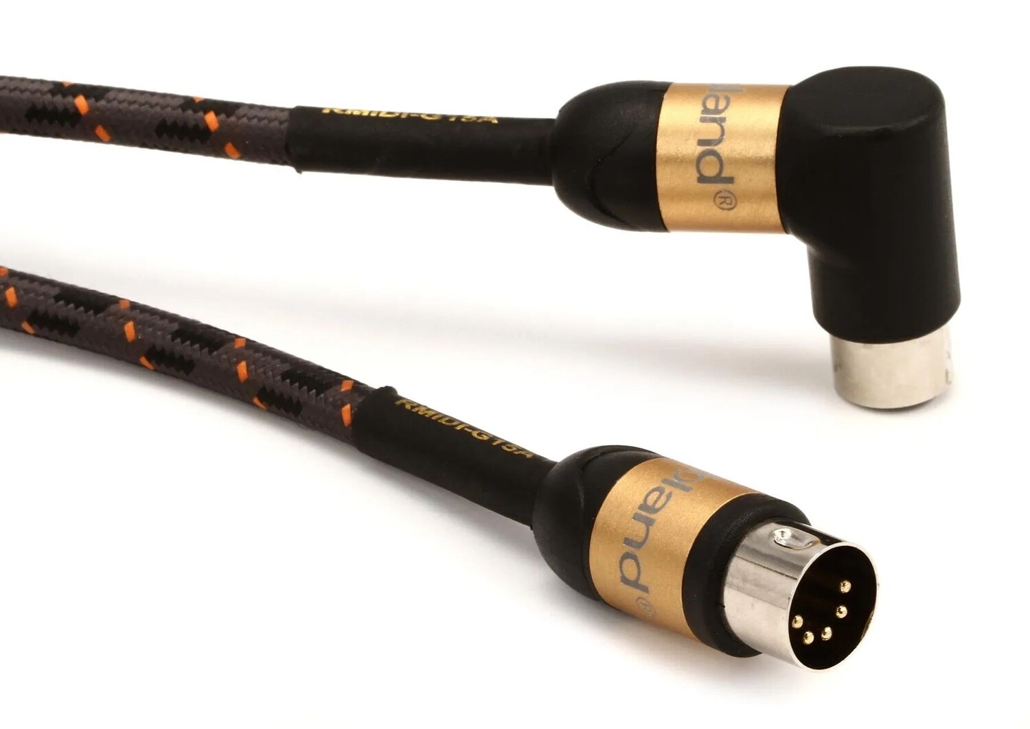 

Roland RMIDI-G15A Gold Series, прямой и угловой MIDI-кабель — 15 футов