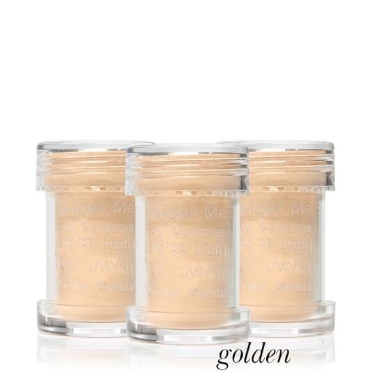 

Сухой солнцезащитный крем, пудра, сменные блоки, золотистый Jane Iredale, Powder-Me, SPF 30