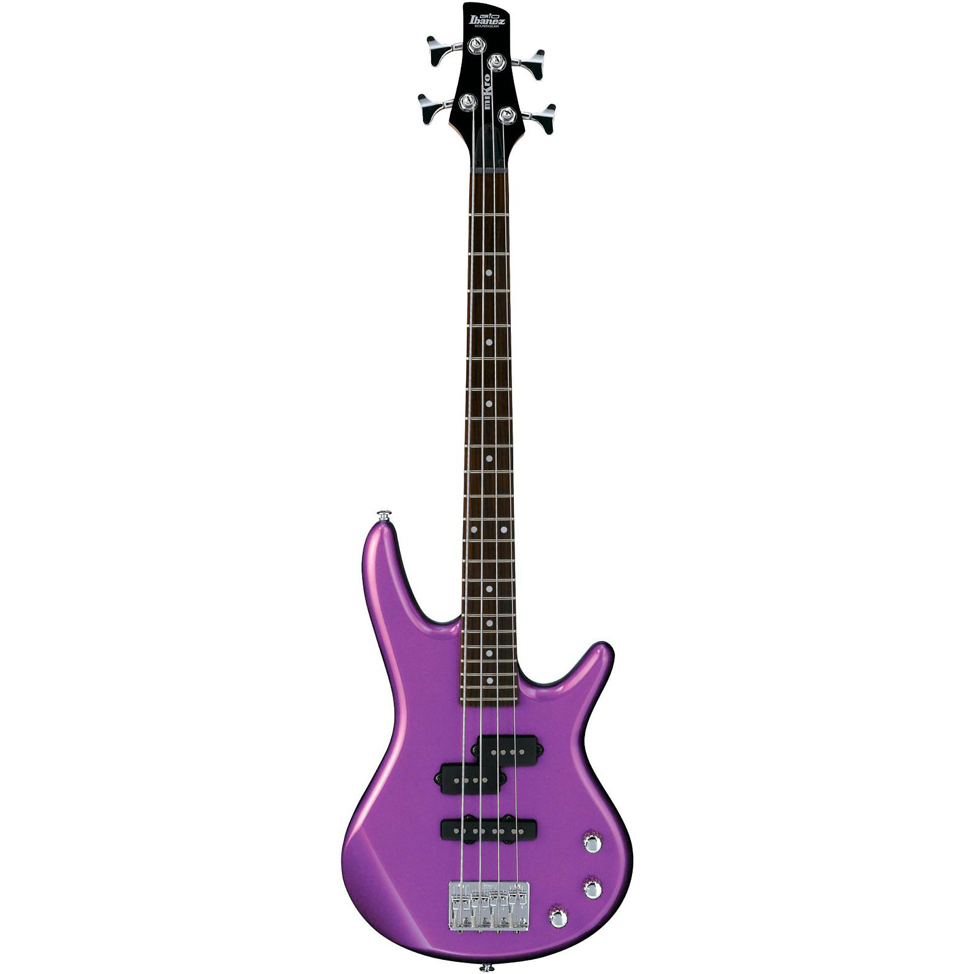 Ibanez GSRM20 miKro Бас-гитара с короткой мензурой, фиолетовый металлик цена и фото