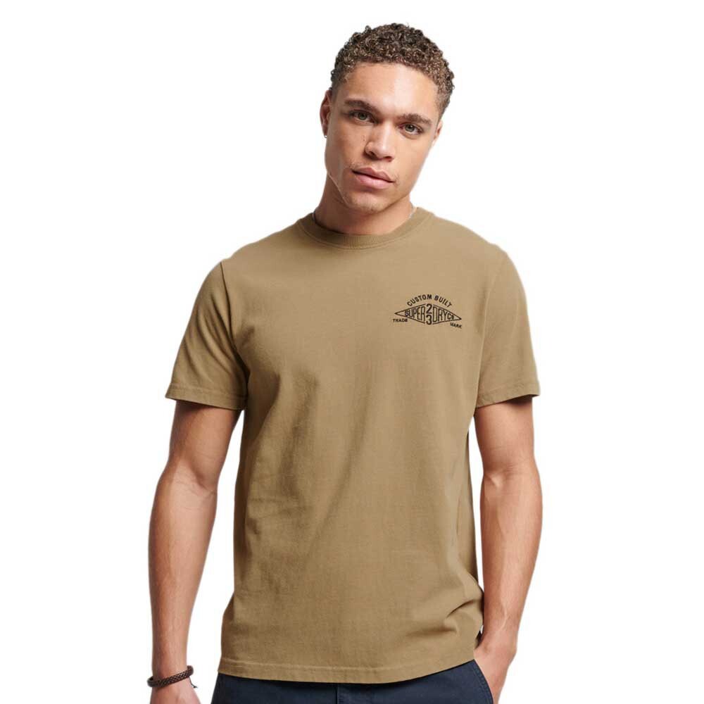 

Футболка Superdry Vintage Script Workwear Short , бежевый