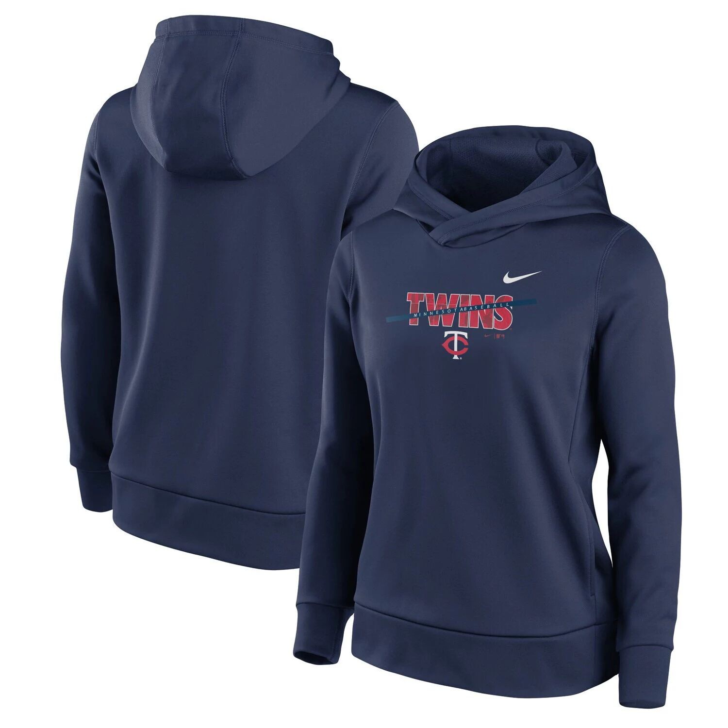 

Женский темно-синий пуловер с капюшоном Nike Minnesota Twins Club Angle Performance Nike