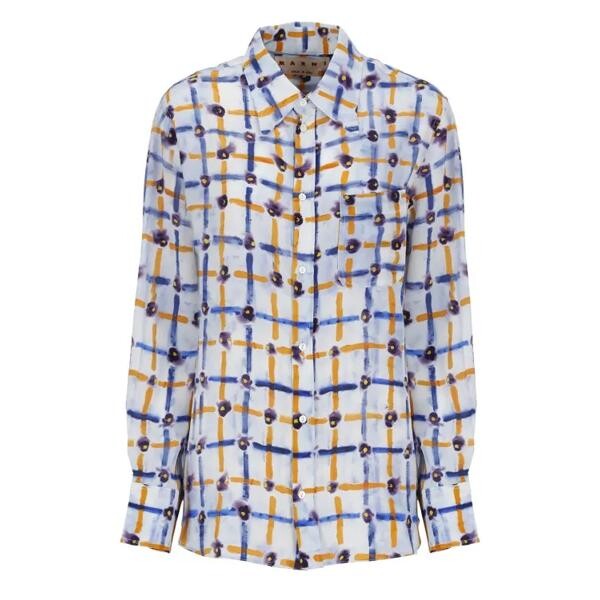 

Футболка silk shirt Marni, мультиколор