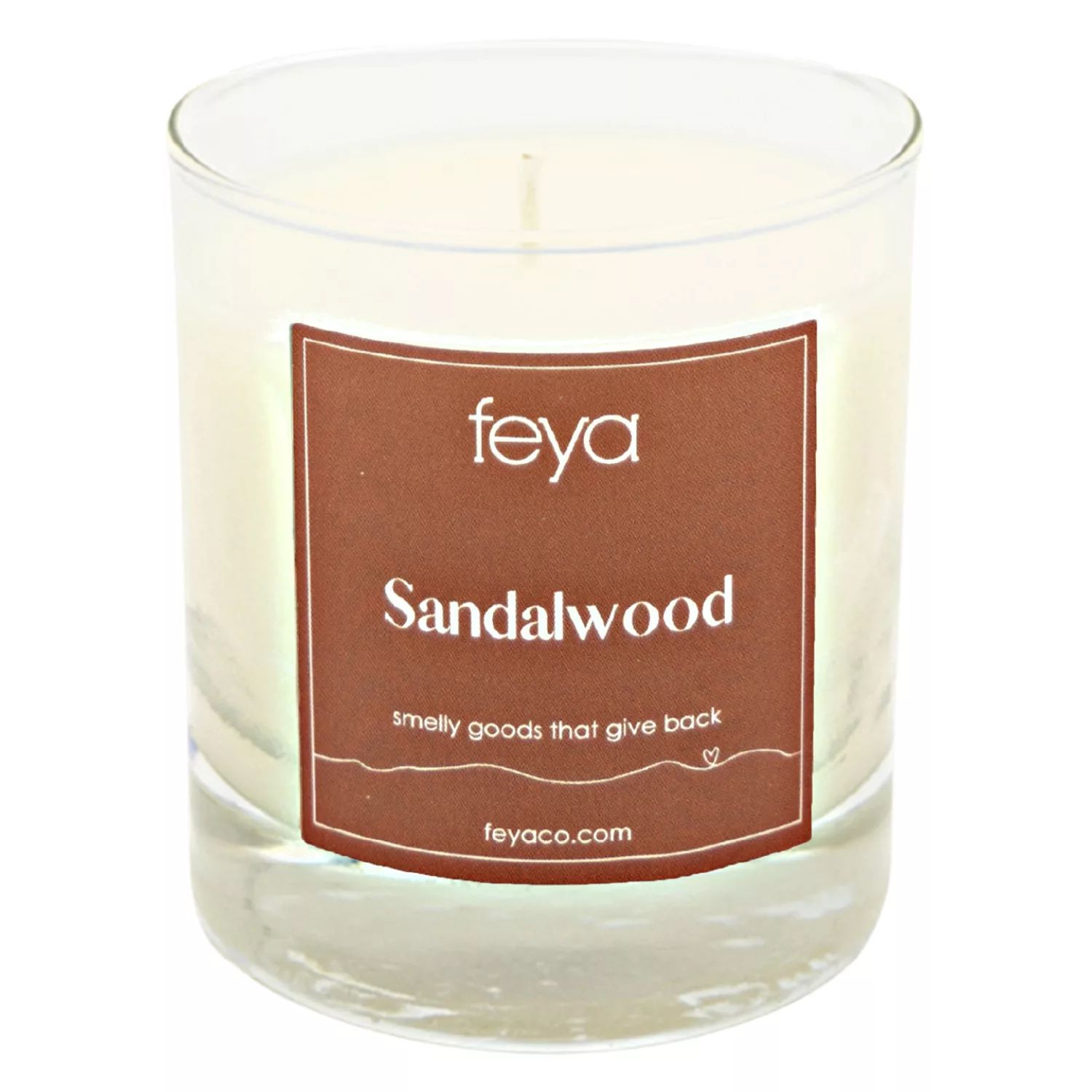 Свеча Feya с сандаловым деревом, 6,5 унций. Соевая свеча свечи feya lavender 6 5 унций соевая восковая свеча