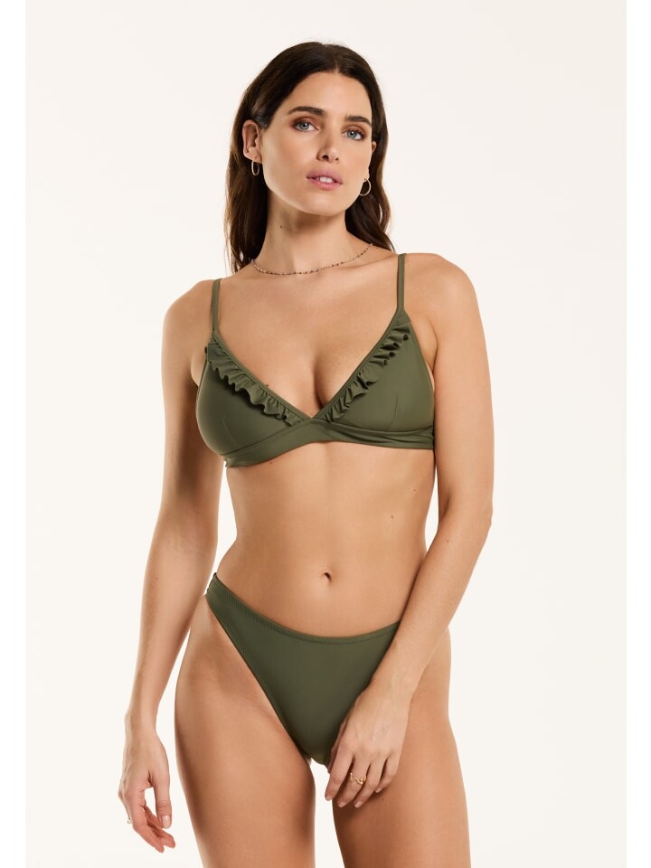 

Комплект бикини SHIWI Beau Fixed Triangle Set Ruffle, зеленый